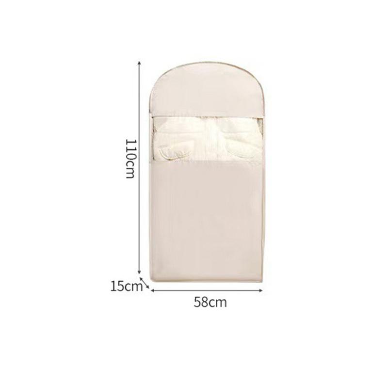 Clothing Compression Storage Bag Dust Hanging Organizer Bag Wardrobe Organizer Down Jacket Overcoat Suit Storage Bags Save Space