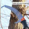 Telescopic Pruning Saw with Sickle & Dual Hooks for High-Altitude Tree & Branch Cutting