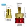 R1234YF Adapter Set High and Low Pressure Quick Connect Coupler Air Conditioner Repair Tool Suitable for Technicians
