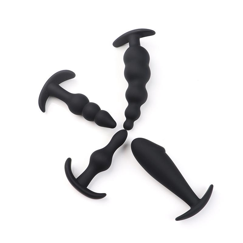 Portable Silicone Anal Plug Beads for Men & Women - Wearable Anus Dilator for Travel & SM Erotic Use