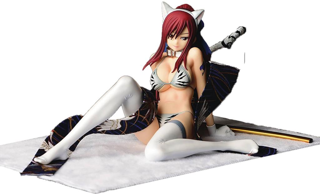Orca Toys FAIRY TAIL Erza Scarlet White Eagle Gravure Style Scale Painted PVC Approximately 250mm In Length 1/6 Figure,