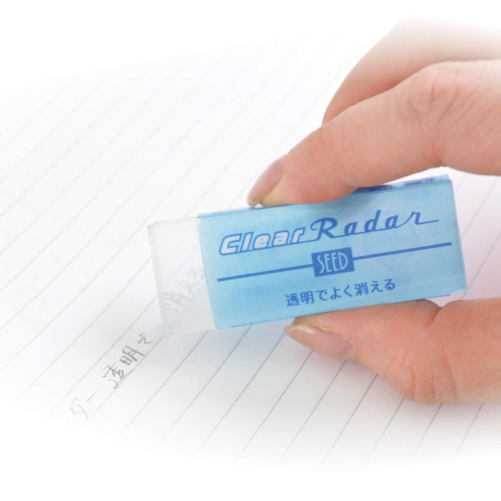 Seed Clear Radar Eraser 40 Clear 100, Pieces, PVC, EP-CL100-40P