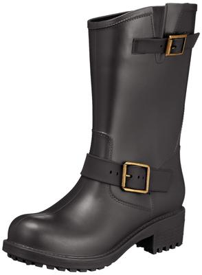 Plus Feminine Engineer Regenstiefel 3550 Größe S San-A Damen Schwarz,
