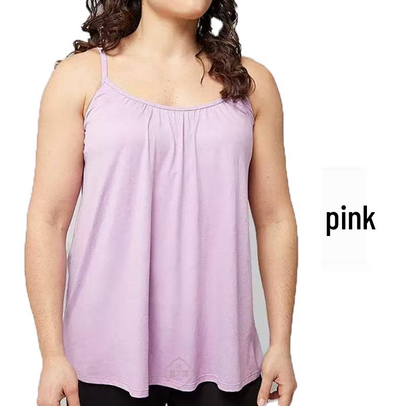 Top Regata Modal Feminino Plus Size Franzido com Bojo – Camisola Base Sem Fio