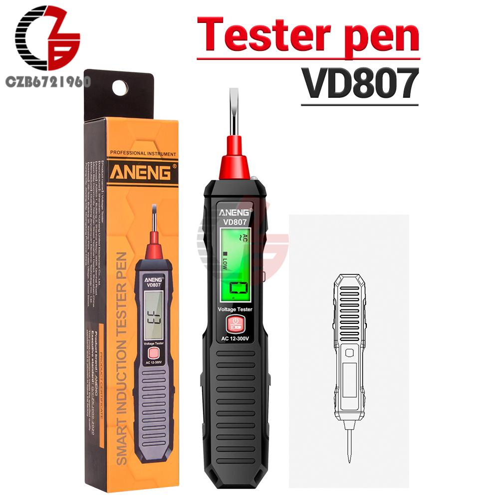 VD807 B20 LCD Digital Voltage Tester Pen AC/DC Smart Contact NCV Sensor Real Volt Detector Electrical Induction Test Pencil