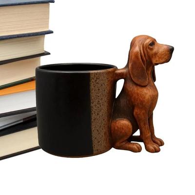 New With Handle Dachshund Coffee Mug Puppy Design Adorable Puppy Decoration 3D Animal Mug Handcrafted Dog Lovers Drinkware
