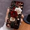 Coque de téléphone motif rose pour Samsung Galaxy S26 S25 S24 S23 S21 S20 fe/plus/Ultra anti-chute transparente coque souple