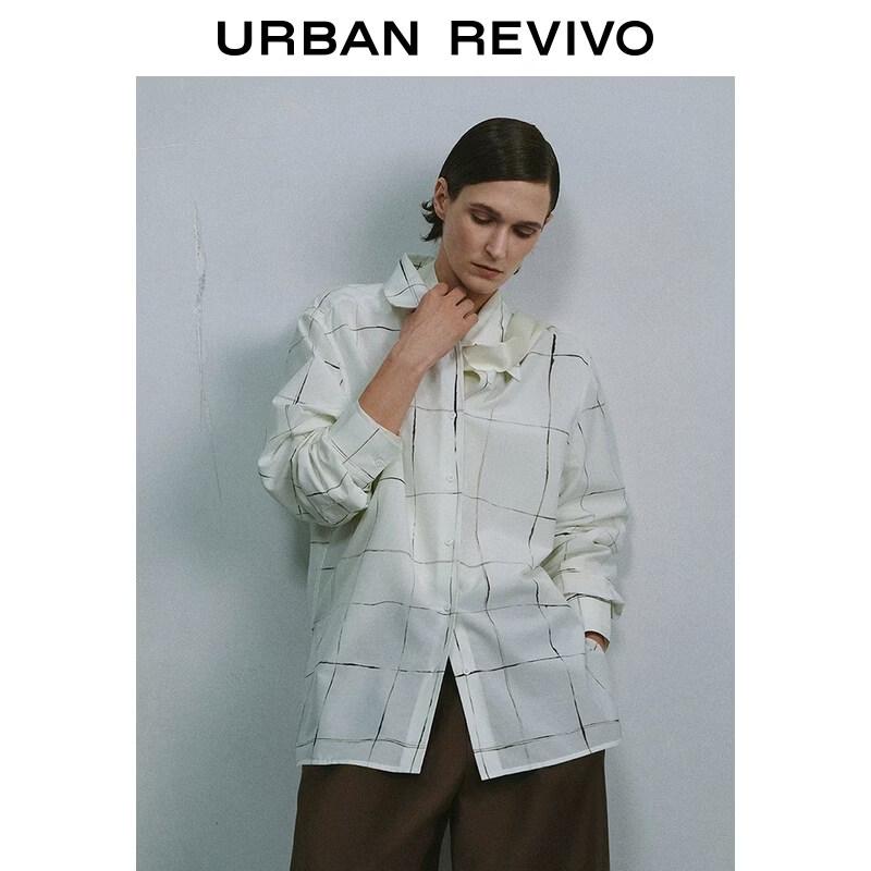 

UR Women s 2026 Spring Plaid Open-Front Shirt M