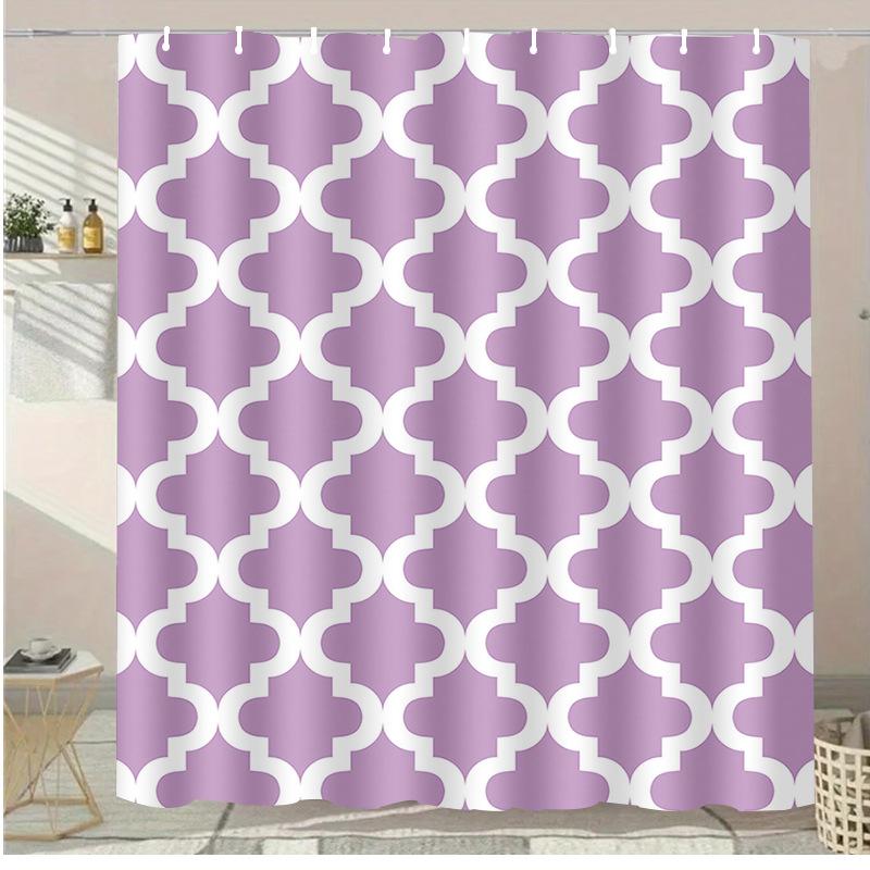 Dreamy Starry Sky Washable Dirt-Resistant Shower Curtain Shower Head Waterproof Polyester Bath Curtain For Home Decor