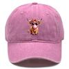 Cute Cow With Glasses Print Snapback Baseball Hat Woman's Cap Hip Hop  Adjustable Baseball Cap Perfect For Outdoor Accessory