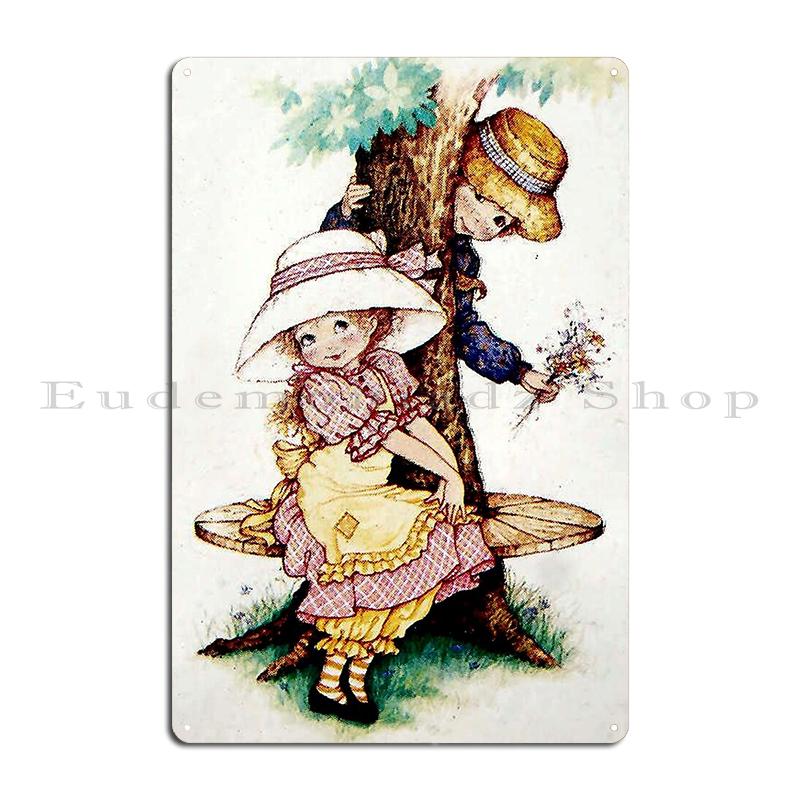 Sarah Kay Girl In The Garden Little Lovers Sarah Kay Way Metal Classic Customize Club Plaques Garage Club Tin Sign Poster