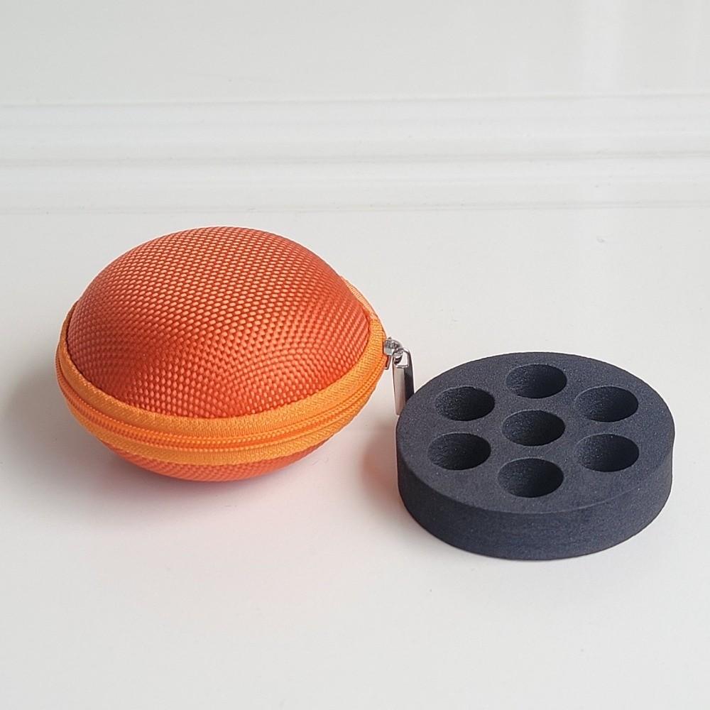 EVA Foam Insert Essential Oil Storage Bag Portable Multi Slot Interior Essential Oil Case Polyester Bottle Storage Bag