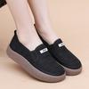 Damskie buty wiosna i jesień nowe buty na płaskiej podeszwie miękka podeszwa wsuwane na jeden rzep codzienne antypoślizgowe buty flyknit oddychające wygodne buty