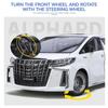 Yeni 1/18 Toyota Alphard MPV Çinko Alaşım Araba Modeli Döküm Metal Oyuncak Araba Araba Modeli Yüksek Simülasyon Ses ve Işık Çocuk Hediyesi Süsler