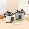 Mini Rice Cooker With Spoon For 1:12 Dollhouse – Realistic Kitchen Kitchenware For Cooking Model Display