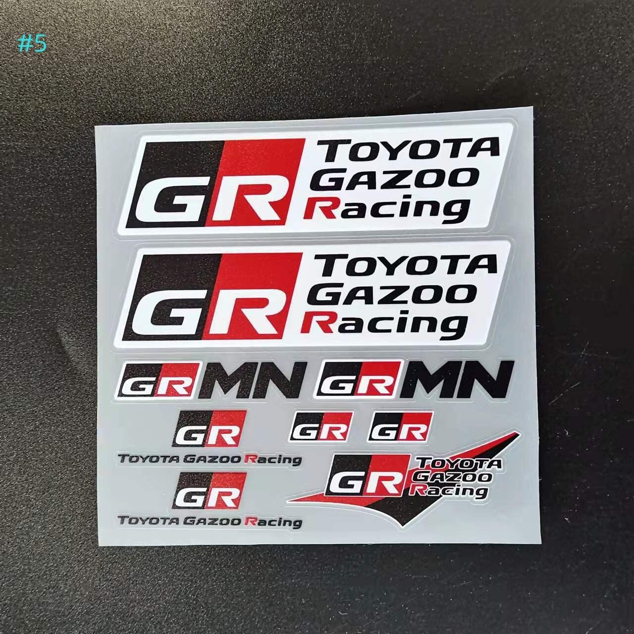 

Car Stickers Styling Vinyl Graphics Stripes Car Door Front File Visor Window Decorate For Toyota Gr Sport C-Hr Rav4 Avensis TRD