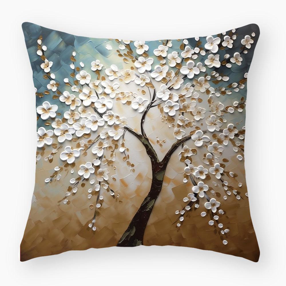 Nordic Oil Painting Pillowcase, Light Luxury Home Sofa Decoration Cushion, Car Seat Cushion, Bedside Pillowcase