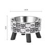 Cute Cartoon Elevated Cats Feeder Bowl Pet Neck Protection Stylish Stainless Steel Large-Capacity Anti-Choking Raised Pet Bowl