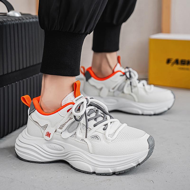 

Men s Shoes 2026 New Trend Fashion Versatile Thick Sole Sports Casual Niche Design Sense Breathable Low Top Shoes Trendy 39