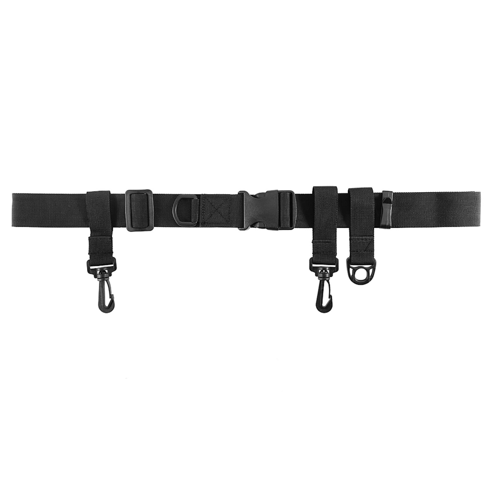 

Multi functional 31 58 Waist Belt with Hanging Hooks Fishing Tackle Accessory