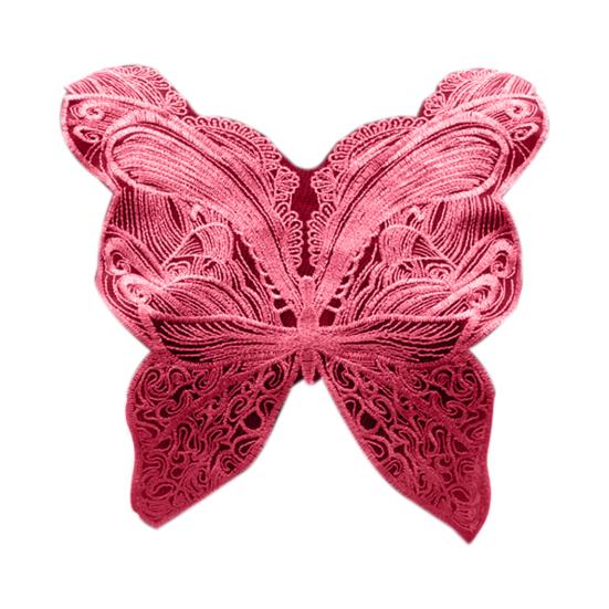 Lace Applique Removable Hollow Out Breathable Washable Embroidery Butterfly Wing Mesh Applique for Home