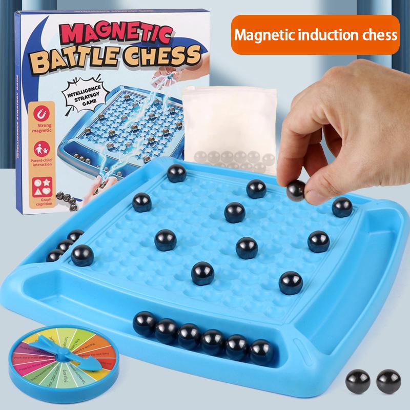 Magnetic Effect Chess Set Battle Chess Educational Checkers Game Portable Chess Board Toys Party Supplies For Family Gathering