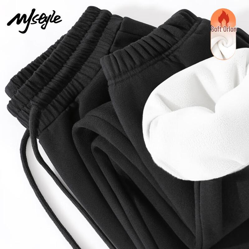 MJ STYLE Damen Fleecegefütterte Winter Jogginghose