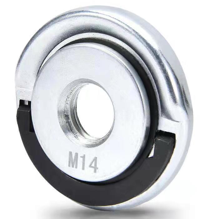 Универсальная быстрозажимная гайка для УШМ M14 (Оцинкованная/Углеродистая сталь)