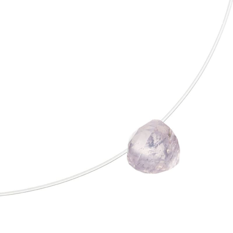 

XTE Rose Quartz Floating Necklace 36cm+8cm