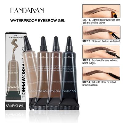 HANDAIYAN Impermeable y No se Desvanece Pegamento para Cejas Líquido Fijo Tinte Persistencia, Impermeable, Resistente al Sudor y Crema para Cejas