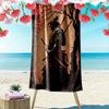 Toalla de Playa con Estampado de Samurái Japonés, Toalla Grande Suave de Secado Rápido para Playa, Camping, Natación