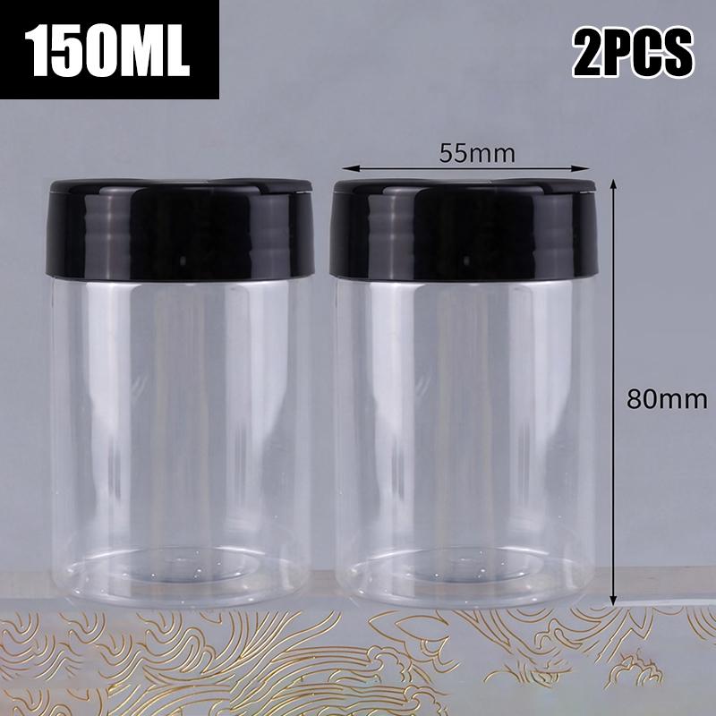 1Pieces 100/130/150/200/300Ml Spice Bottles Jars Clear Seasoning Bottles Bbq Clear Salt Pepper Shakers Kitchen Condiment Bottle
