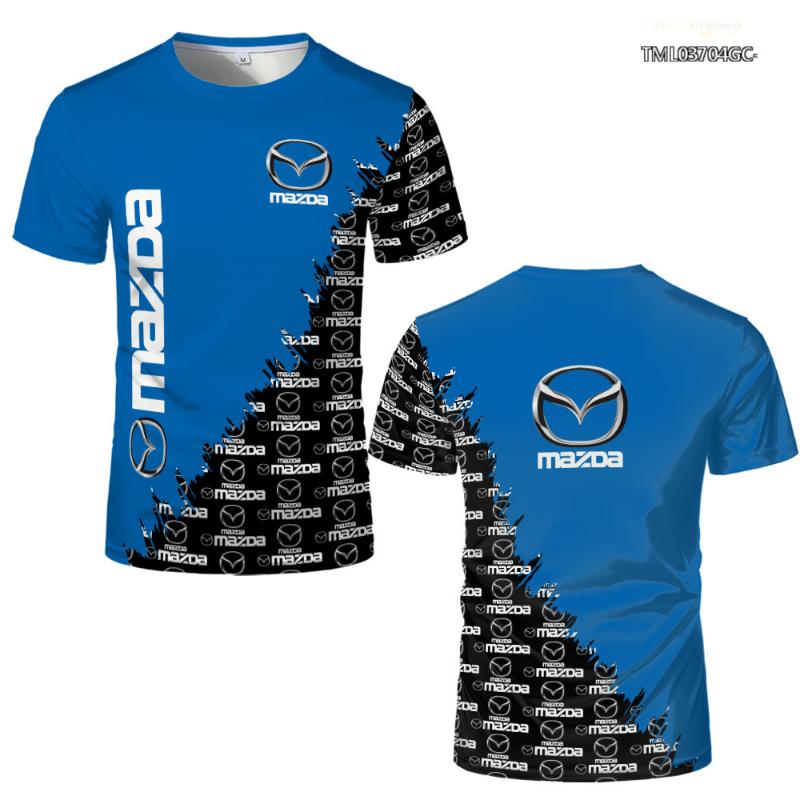 BOLIV MODA Heren 3D Geprint Street Fashion T-shirt Autorensport Buiten Fitness Ademend Sneldrogend Sport Korte Mouw Ronde Hals Pullover Casual Top 2XL