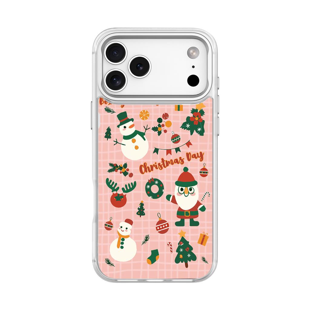 Applicable to Apple 17 mobile phone case, advanced sense 16 replaceable back plate 15promax magnetic mobile phone case, Christmas collage