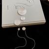 Brushed water drop love pendant, pull-out necklace, simple and high-end sweater chain, niche cold wind necklace jewelry