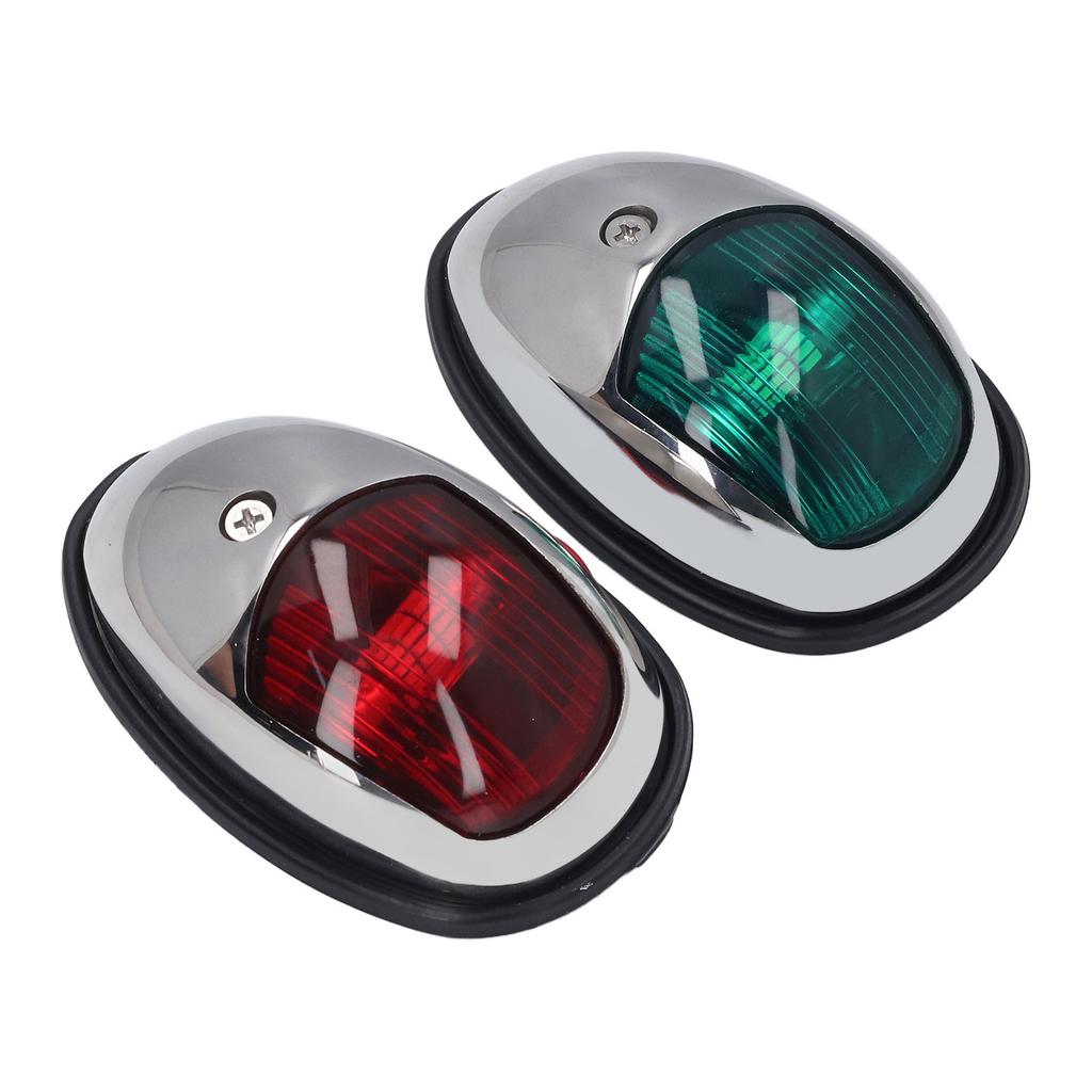 Boat Navigation Lights Red Green LED Light Waterproof Marine SS316 Stainless Steel Lamp DC12V 24V 1.2W 112.5° USCG 2NM