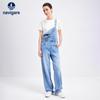 Women's Vintage Straight-Leg Denim Overalls