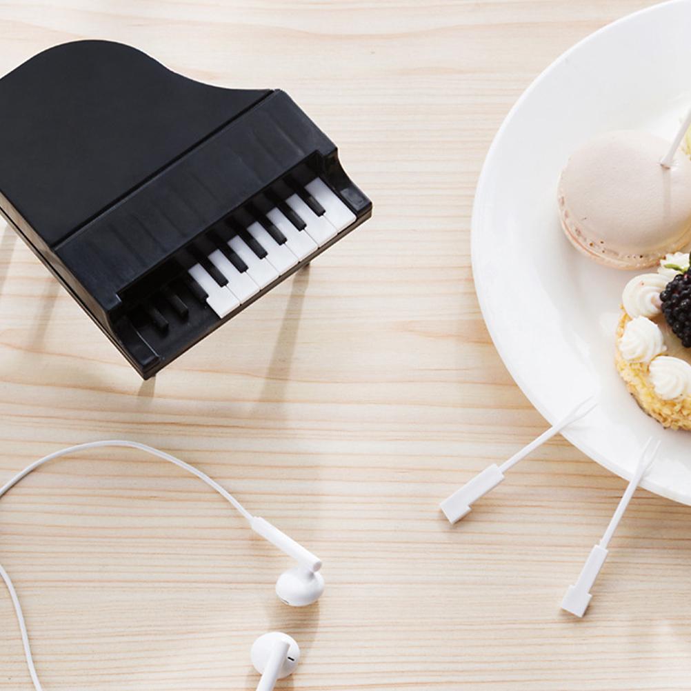 2PCS Piano Shape Small Fruit Fork Reusable Plastic Cake Forks for Home Party Banquet Plastic Fork Fruit Forks