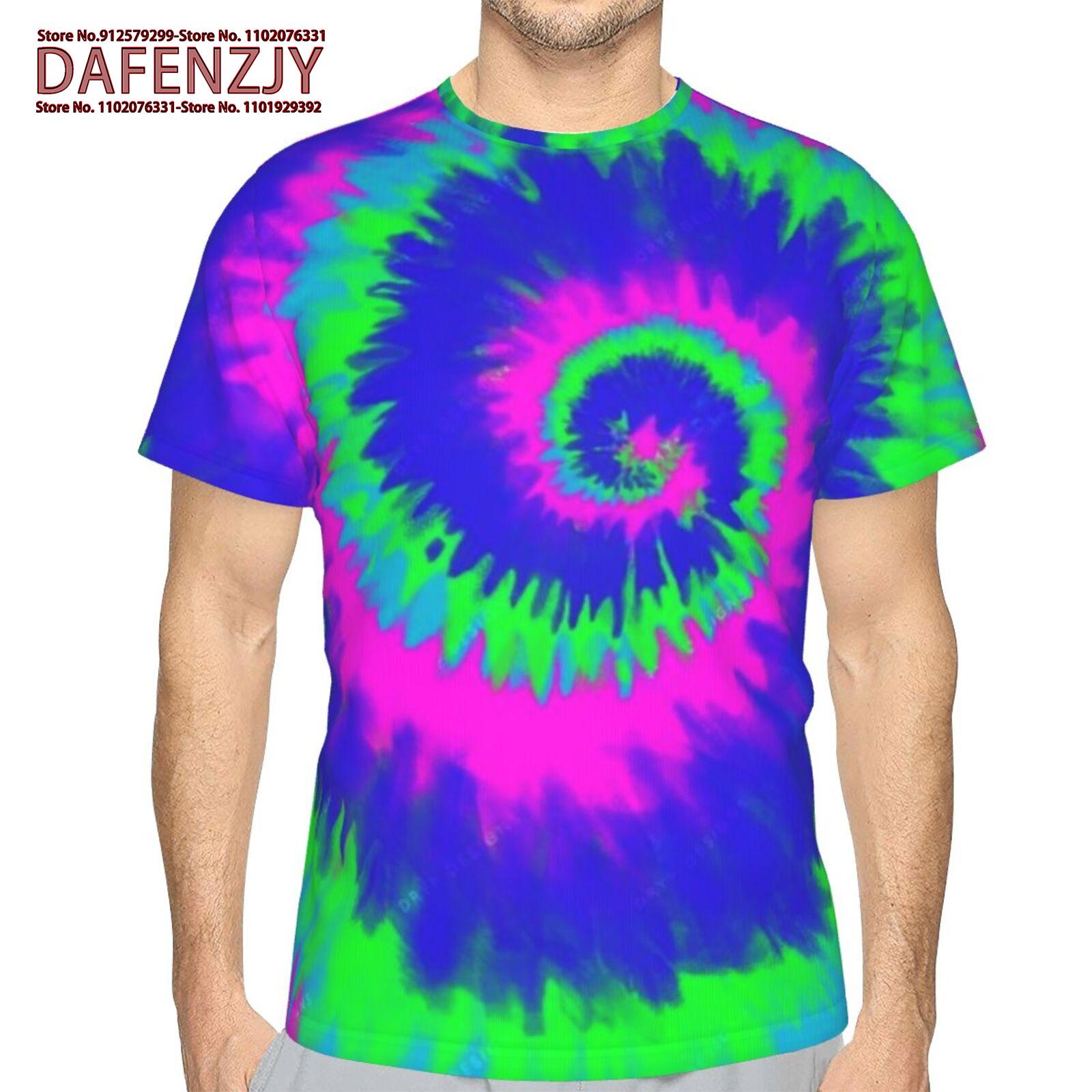 

Летняя мода 3D мужская хип-хоп абстрактная футболка Harajuku Die Dye повседневная и удобная футболка с коротким рукавом S красный