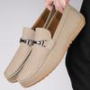 Fashion Handmade Moccasins Genuine Leather Loafers for Men Simple Business Male Walking Shoes Slip-On Flats Fashion Design Casual Shoes