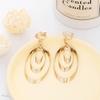 Promotional Personalized Earrings, Stylish And Simple Geometric Oval Earrings, No Ear Clips