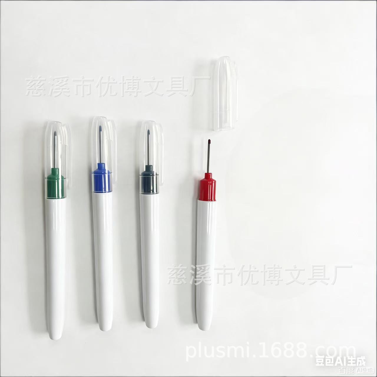 LONG NIB Woodworking Oil-Based Marker Pen for Precision on Cellophane and Paper красный