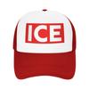 ICE Red Stop Sign Abolish ICE Protest Mesh Sun Hats Sport High Quality Baseball Caps Men Women Casual Design Trucker Hat