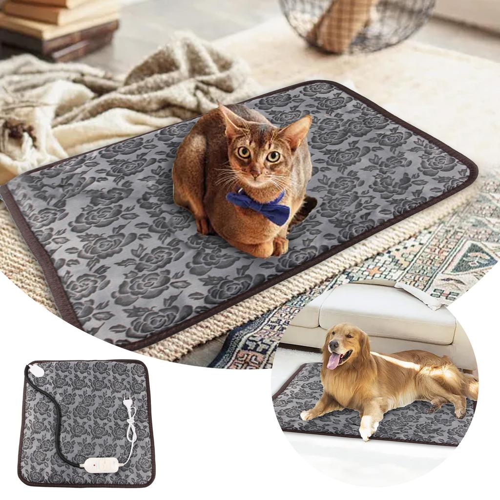 Pet Heating Pad For Dogs And Cats Outdoor Indoor Heating Heated Cat And Dog Bed Pet Heater Heating Blanket Heated Seat Pad For