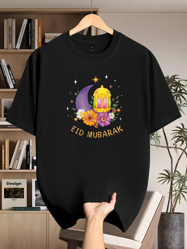 Mens casual fashion cotton Tshirt  short sleeves round neck regular fit unique graphic print fashionable wear