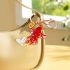 Goldfish Keychain Handmade Natural Resin Fish Pendant Keyring Bag Car Key Accessories Whimsical Office Decor
