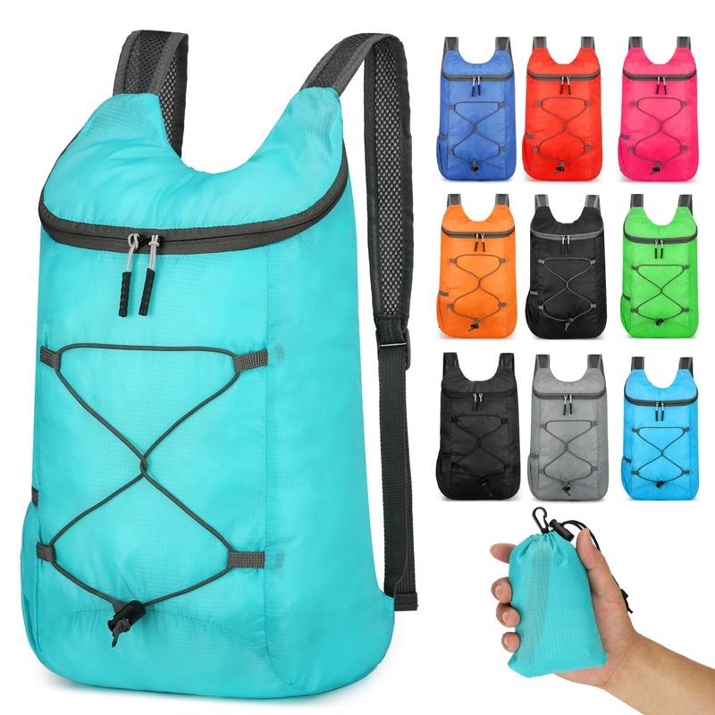 Lightweight Nylon Travel Backpack For Men And Women Foldable And Portable Ideal For Outdoor Activities
