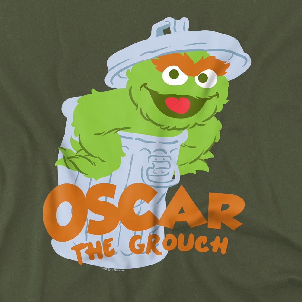 Sesame Street Unisex Adult Oscar The Grouch T-Shirt