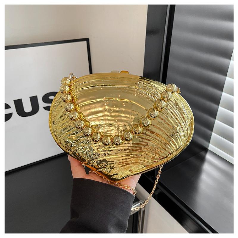 Single-shoulder Crossbody Bag, Shell Acrylic Bag, Fashionable Wedding Banquet Handbag