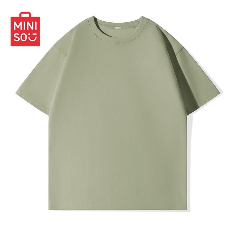 MINISO Men's Pure Cotton Short Sleeve T-Shirt